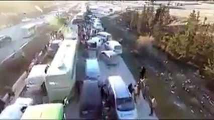 HALEPTEN ÇIKIP GÜVENLİ BÖLGEYE GELEN BİR AMCANIN SEVİNÇ ÇIĞLIKLARI