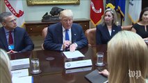 Trump promises to solve 'human trafficking epidemic' in White House meeting