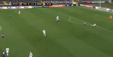 Borja Valero Goal HD - Fiorentina 2 - 0 Borussia Monchegladbach 02.23.2017 HD