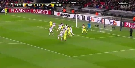 Moses Simon Goal HD - Tottenham 1 - 1 KAA Gent 02.23.2017 HD