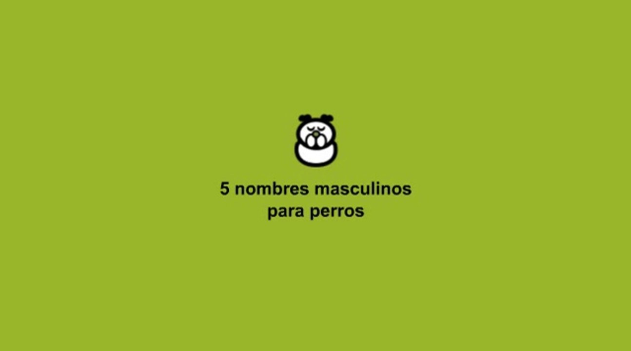 Nombres para perros