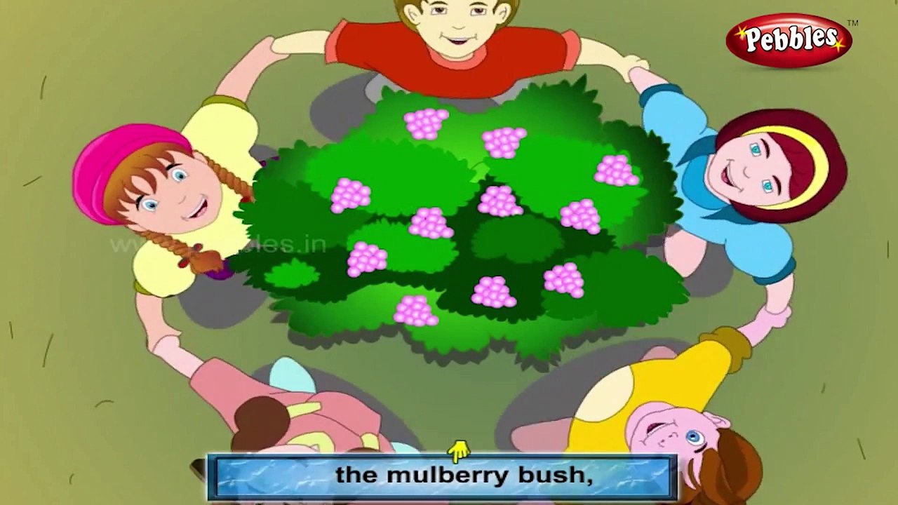 Here We Go Round The Mulberry Bush | canción infantil con Letra para Karaoke