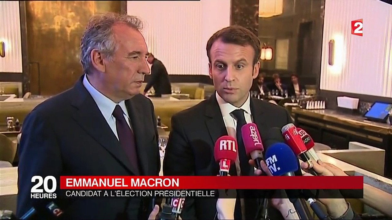 Macron/Bayrou : la déclaration d'alliance