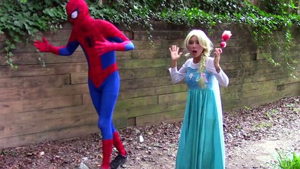 Joker Girl & Bad Baby Joker Girl vs Spiderman & Elsa funny superhero video