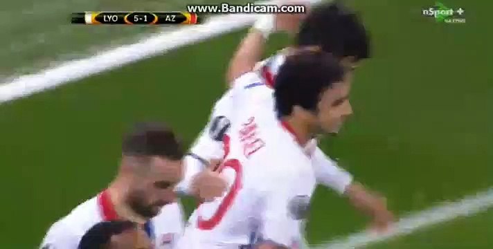 Nabil Fekir 3th Goal HD - Olympique Lyon 5 - 1 AZ Alkmaar 02-23-2017