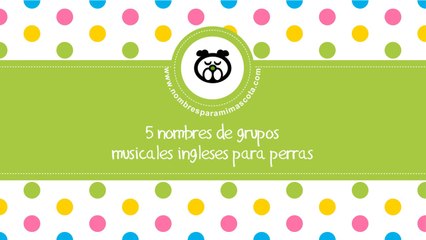 Download Video: Nombres de grupos musicales para perras - nombres para mascotas - www.nombresparamimascota.com