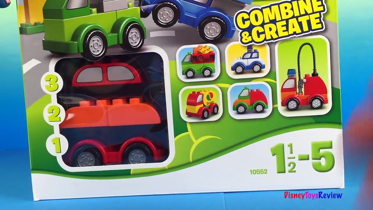 Lego Duplo Mix and Match Cars and Truck Toys for Kids with Tow Truck Mater and McQueen Tri