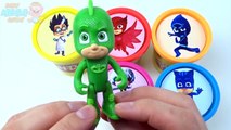 Aprender los Colores Pj Máscaras de Lápices de colores de Clasificación de Apilamiento Sorpresas Kinder Huevos de Plastilina Creativa para