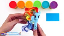 Play Doh How to Make My Little Pony Rainbow NailArt with Play-Doh RainbowLearning