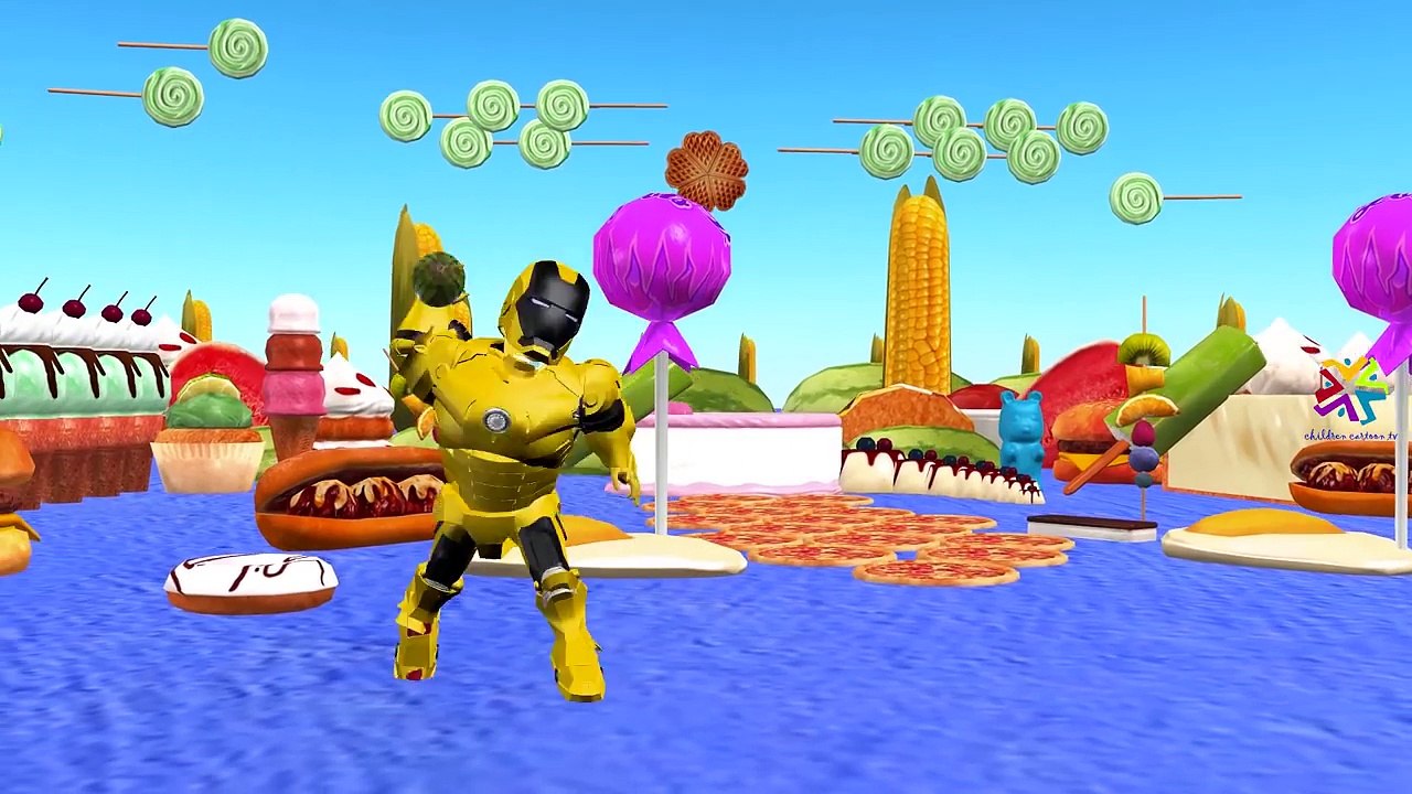 Yellow Ironman Vs Ironman And Ironman Vs Black Ironman Cartoons Singing Finger Family Rhym