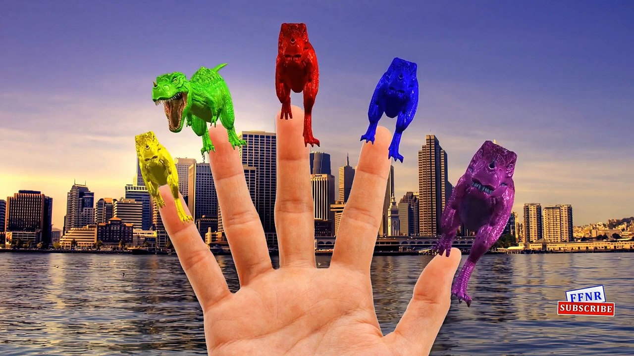 Dinosaurs Vs King Kong Fight | Colors Animals Lion Gorilla Elephant Finger Family Rhymes