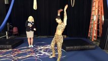 Most hula hoops spun whilst suspended from the wrists - Guinness World Records