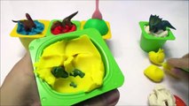 Dinosaurs Play Doh Dippin Dots Surprise Egg Toys - Khủng long bóc trứng e