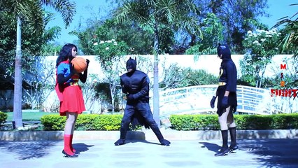 Fun SuperHero In Real Life | Supergirl Batgirl Playing VolleyBall | Funny Batman Compilation