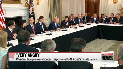 President Trump 'very angry' at North Korean missile launch