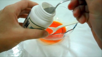 Como hacer Slime Naranja con Rojo y Amarillo Receta Experimento casero Hazlo tu mismo!