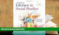BEST PDF  Building Literacy in Social Studies: Strategies for Improving Comprehension and Critical