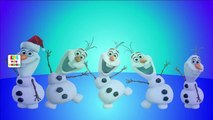 Frozen Elsa & Olaf Finger Family | Frozen Cartoon Animals Dinosaurs Nursery Rhymes Collect