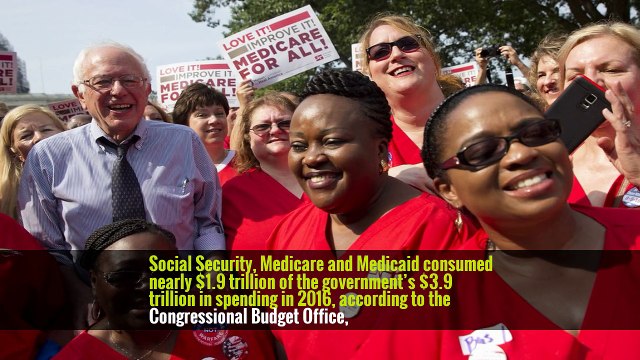 Social Security, Medicare and Medicaid consumed nearly $1.9 trillion of the government’s $3.9 trillion in spending in 2016, according to the Congressional Budget Office,