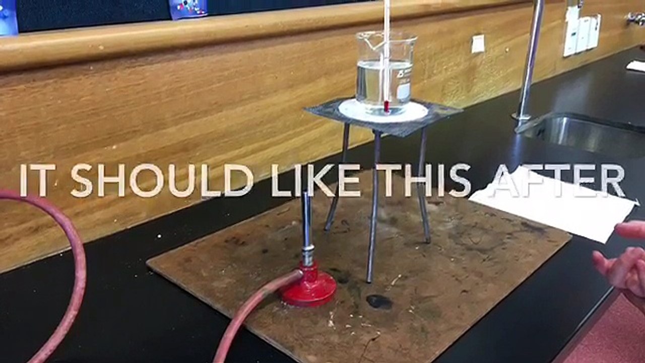 How to light a bunsen burner.