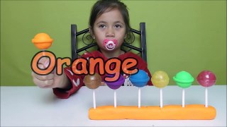 Bad Baby Lollipop Learn Colors Chupa Chups & Play Doh Colours Learning Video Kids-Loq6Z9dwpME