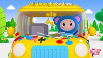 Messy Color Adventure _ Wheels on the Bus Color Song and More _ Baby Songs from Mother Goose Club!-cqGD4PoDQy8