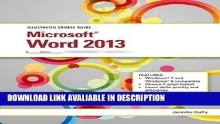 ebook download Illustrated Course Guide: Microsoft Word 2013 Basic Full Book