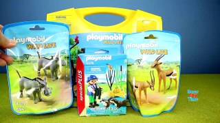 Playmobil Wild Animal Toys For Kids - Baby Elephant Gazelle Gorilla Warthogs Animals For Children-44ZfAWhHd7k