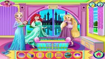 Disney Princesses Frozen Elsa Rapunzel and Ariel Baby Room Decoration Game for Kids