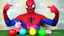 Toys R-US - Spiderman Surprises - Peppa Pig Toys in Colourful Surprise Balls - Baby doll K