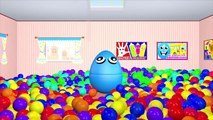 Ball Pit Finger Family 3D for Kids to Learn Colours | Surprise Eggs Nursery Rhymes Colors