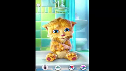 You have to take bath,naught little Talking Ginger!!!