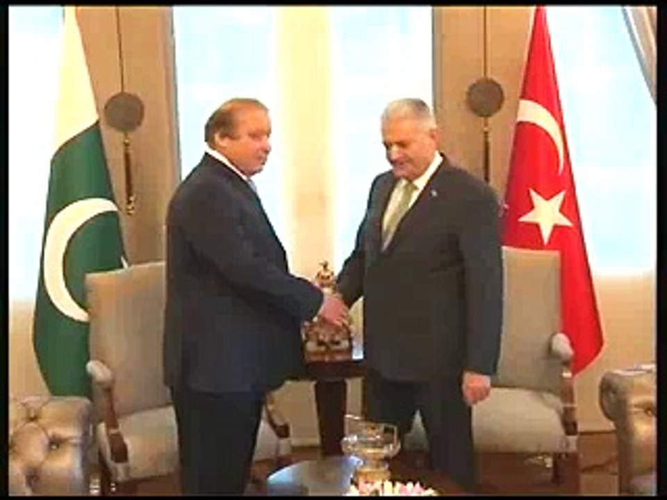 PM Muhammad Nawaz Sharif one-on-one meeting with Prime Minister of Turkey Binali Yildirim