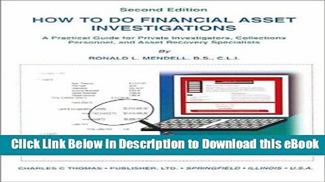eBook Free How to Do Financial Asset Investigations: A Practical Guide for Private Investigators,
