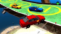 Colors Taxi and New Spaderman Mega Smash Nursery Rhymes Songs for Children with Action SHS