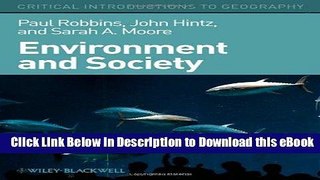Download [PDF] Environment and Society: A Critical Introduction Full Online