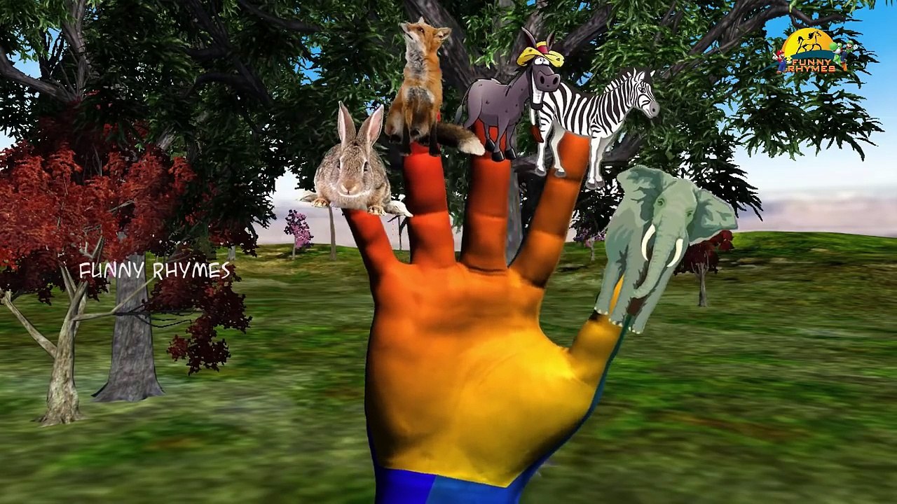 Los animales Dedo de la Familia | Familia Dedo canción | Niños Canciones | Animal Rimas infantiles para Childr