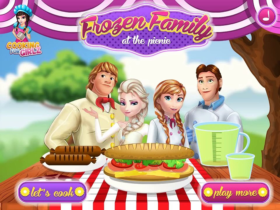 Bebé Congelado Hermanas De Picnic De Dibujos Animados De Juegos De Video Para Las Niñas