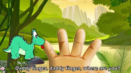 Finger Family DINOSAURS Song for Children Preschoolers Nursery Rhymes Dinosaur Kids Songs