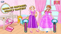 Anna vs Rapunzel Concurso de Belleza de la Princesa de Disney Juegos de Vestir para niños Niñas