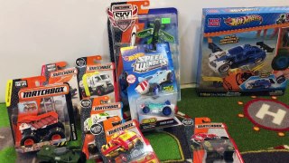 Toy Cars for Kids - Matchbox Cars Unboxing - Hot Wheels Speed Winders - Matchbox Monster Trucks-YY2k7PNO1tY