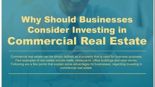 How businesses can benefit from investing in real estate
