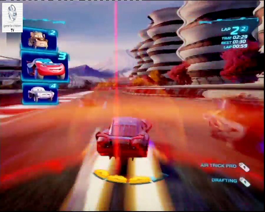 Cars 2 Game English - Daredevil Lightning Mcqueen Runway Tour - Battle Race