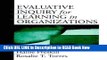 Best PDF Evaluative Inquiry for Learning in Organizations Audiobook Free