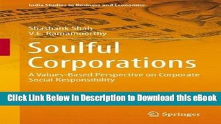 eBook Free Soulful Corporations: A Values-Based Perspective on Corporate Social Responsibility