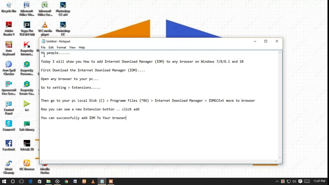 How to add idm to any browser | Chrome, FireFox, Safari, Opera and etc. | Shortcut way by Viewsofy