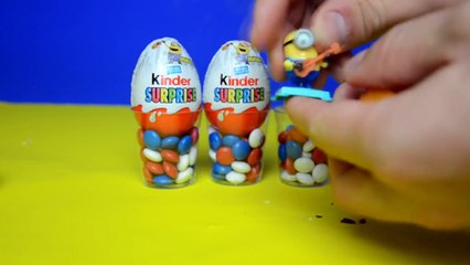 Download Video: 10 Minion Surprise Kinder Eggs Play doh Unwrapping Surprise eggs