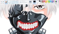 How I Draw using Mouse on Paint - Ken Kaneki | Tokyo Ghoul★★★