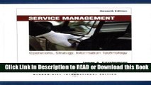 PDF Online Service Management: Operations, Strategy, Information Technology Online Free