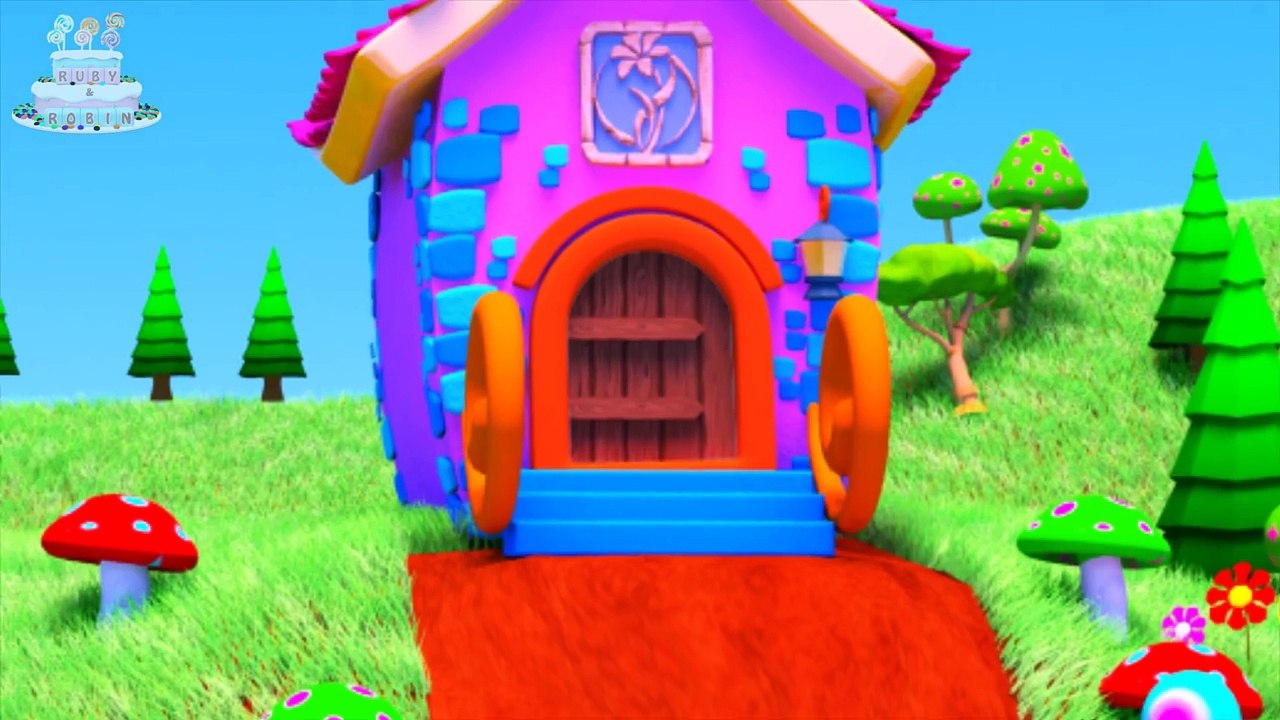 Five Little Monkeys Jumping on the Bed | Nursery Rhymes & Songs for Kids - Ruby and Robin